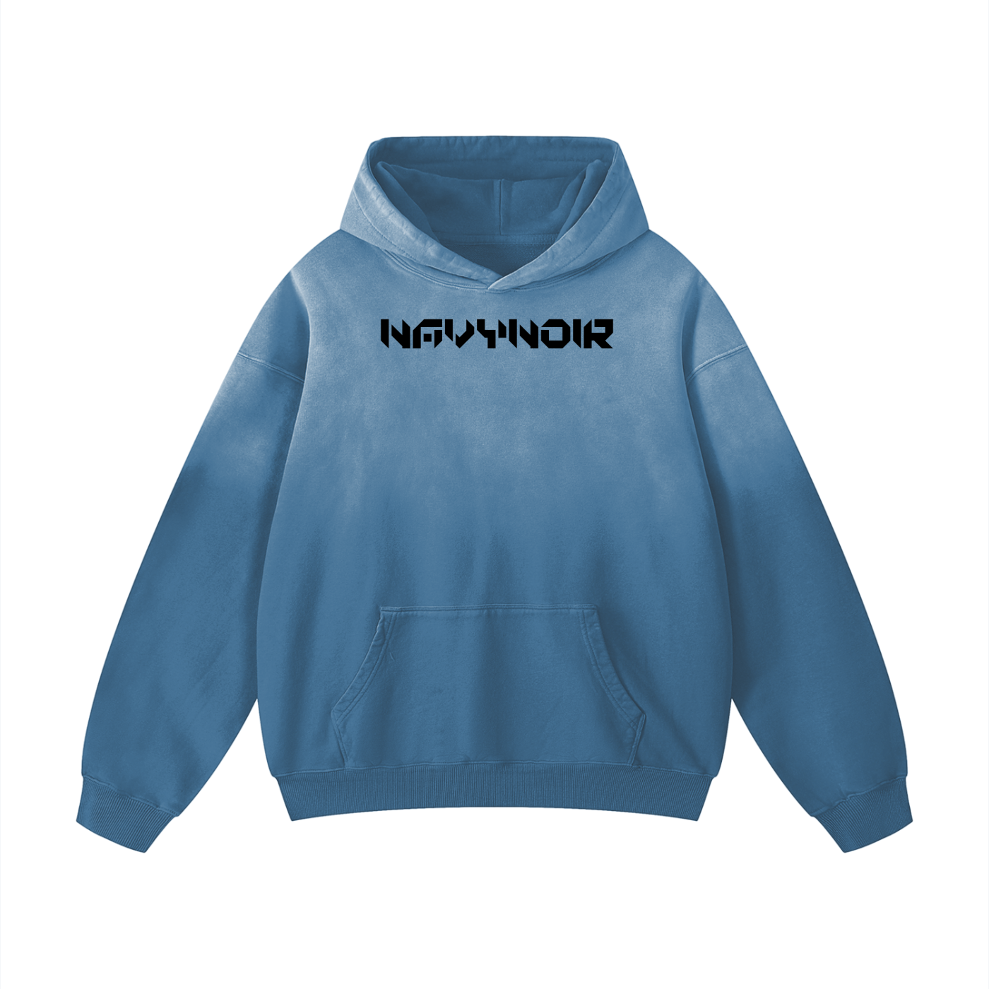 Navy noir Heavyweight Sunfade Oversized Hoodie
