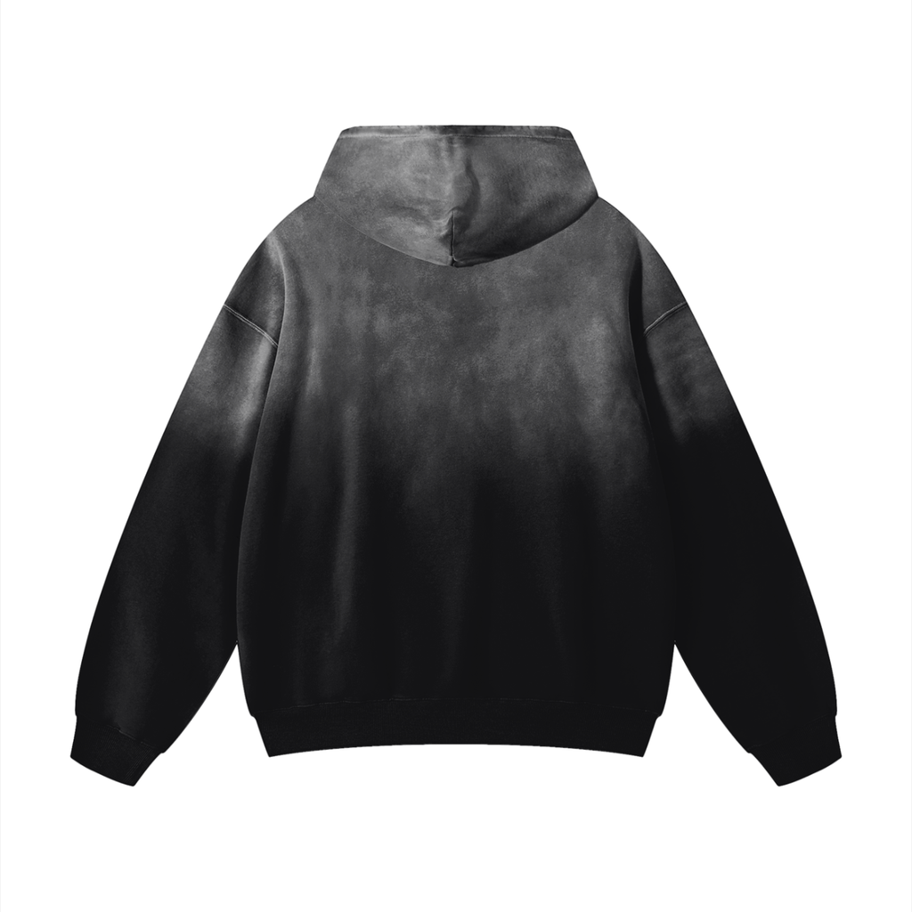 Navy Noir Heavyweight Sunfade Oversized Hoodie