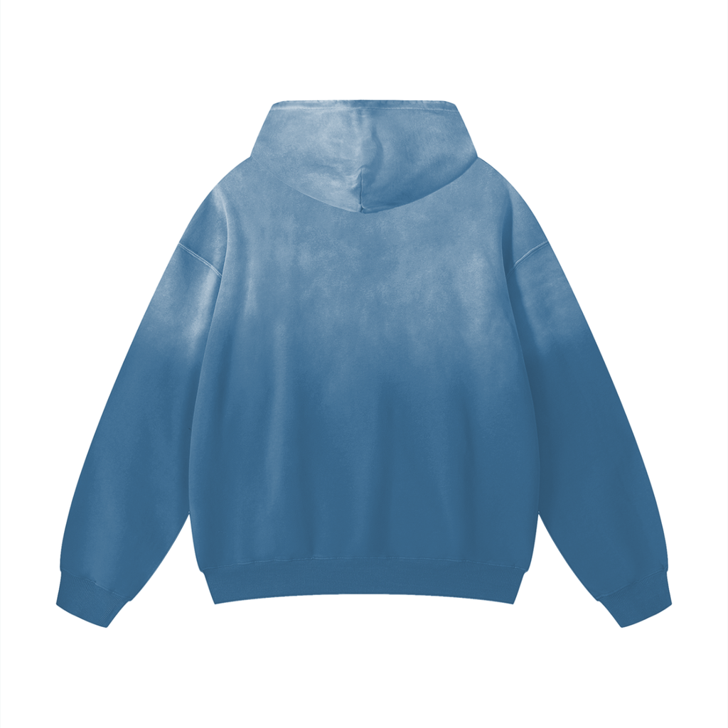 Navy Noir Heavyweight Sunfade Oversized Hoodie