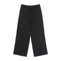 Navy Noir Fleece Drawstring Straight-Leg Sweatpants