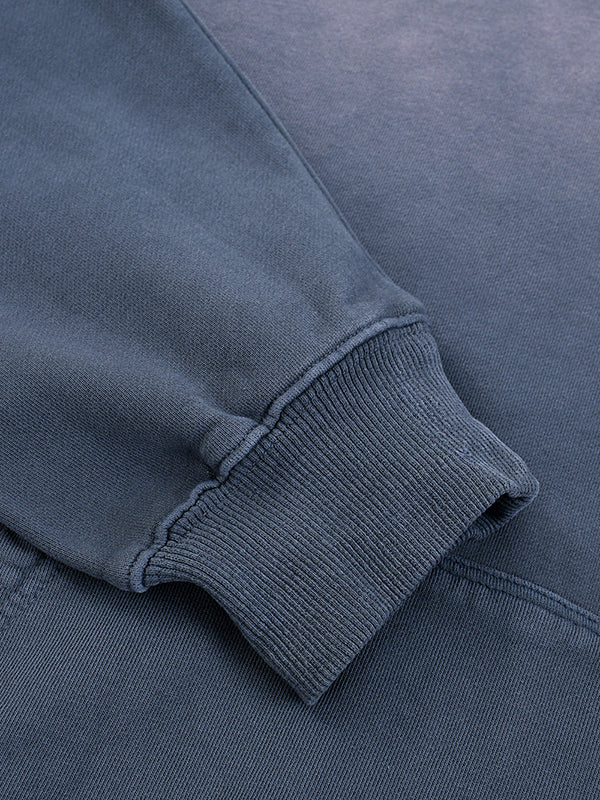 Navy Noir Heavyweight Sunfade Oversized Hoodie