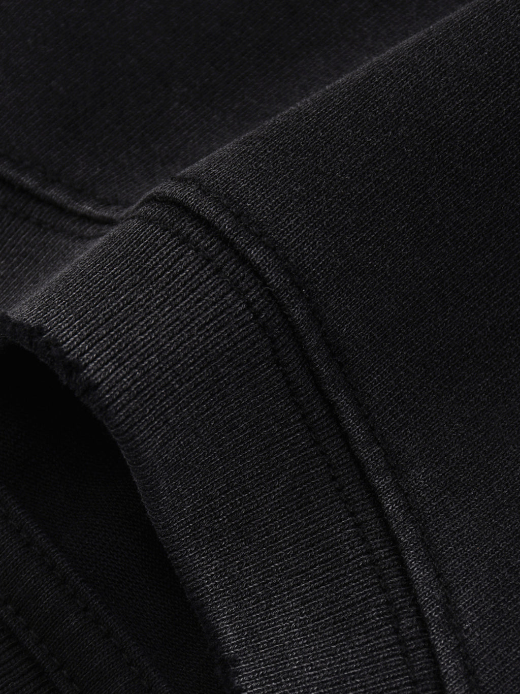 Navy Noir Snow Wash Raw Edge Cotton T-Shirt