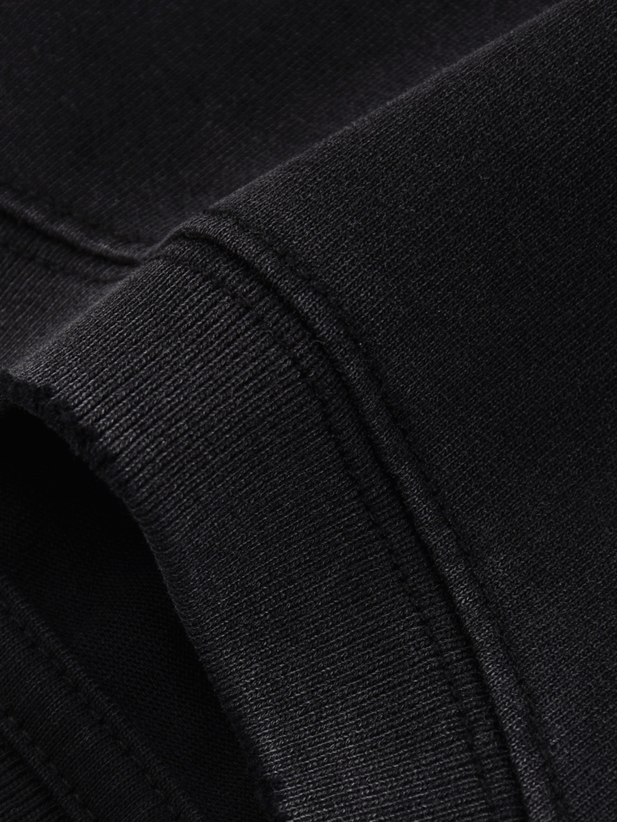 Navy Noir Snow Wash Raw Edge Cotton T-Shirt