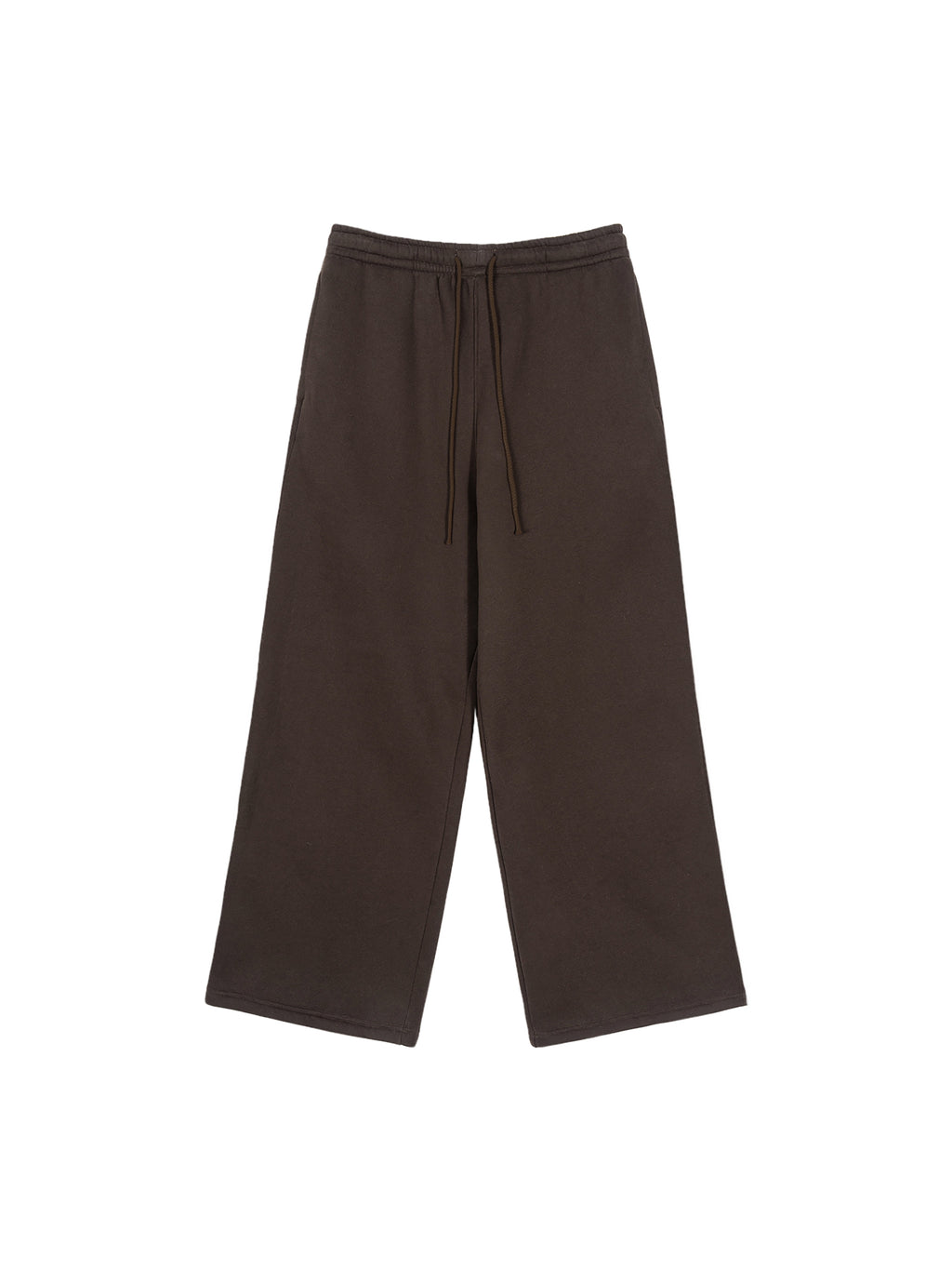 Navy Noir Fleece Drawstring Straight-Leg Sweatpants