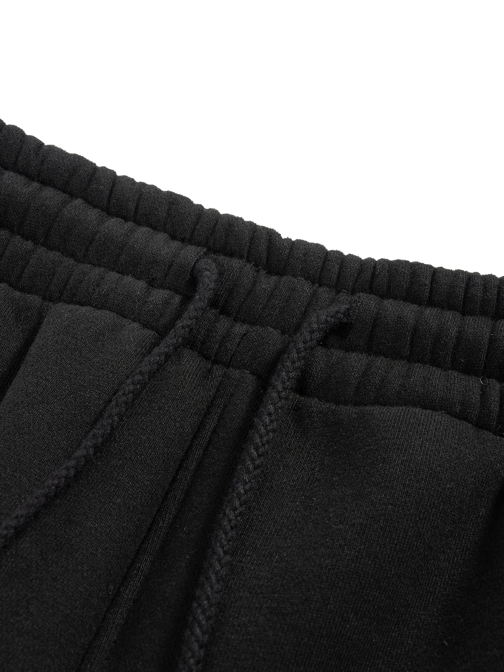 Navy Noir Fleece Drawstring Straight-Leg Sweatpants