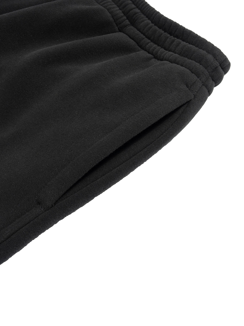 Navy Noir Fleece Drawstring Straight-Leg Sweatpants