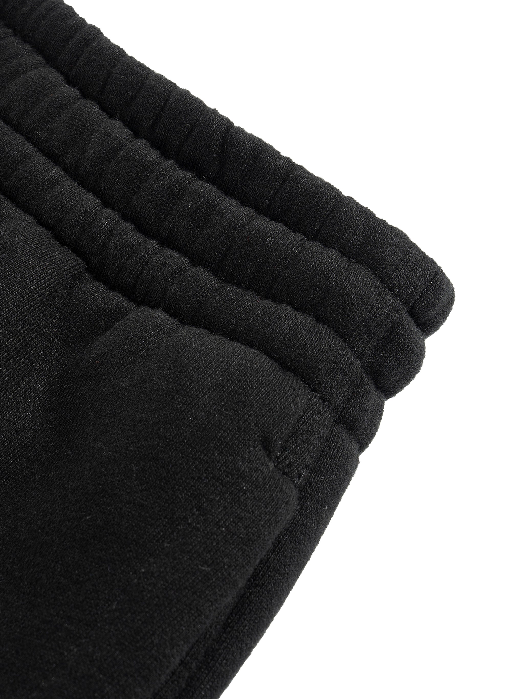 Navy Noir Fleece Drawstring Straight-Leg Sweatpants