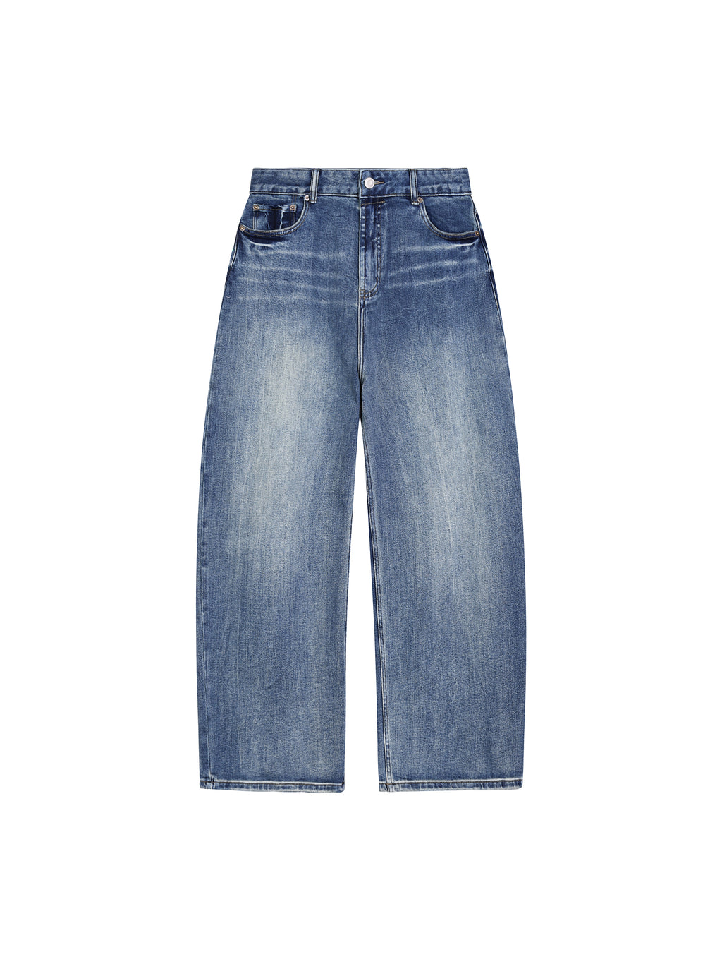 Navy Noir Sun Fade Heavyweight Denim Jeans