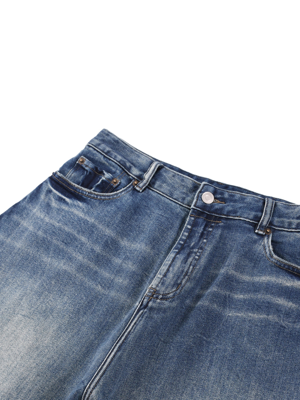 Navy Noir Sun Fade Heavyweight Denim Jeans